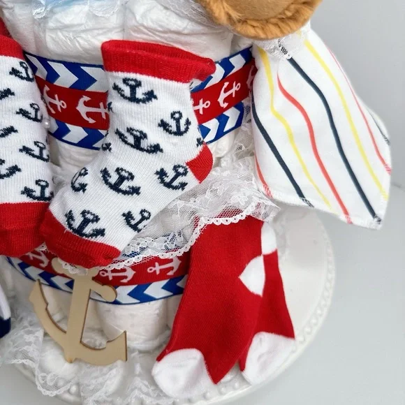 Nautical Doggy Diaper Cake